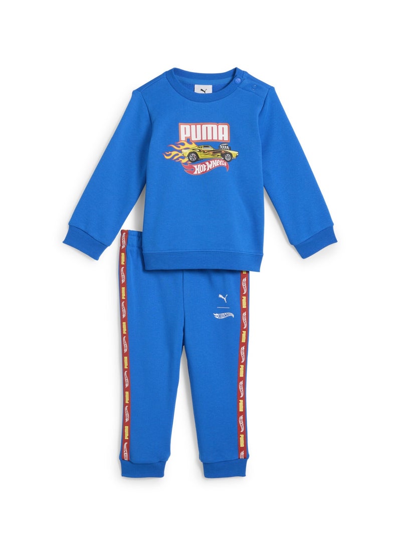 بوما طقم PUMA x HOT WHEELS Minicats Crew برقبة للأطفال - Image 1